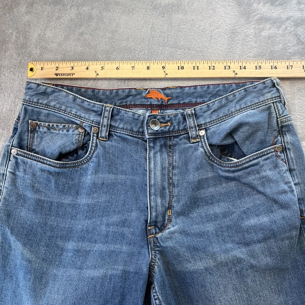 Men's TOMMY BAHAMA Jeans Cotton Blend Zip Fly Size 32 x 32